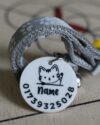 Customizable Cat name tag with belt - Thumbnail Image 1