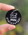 Customizable Cat name tag with belt - Thumbnail Image 4