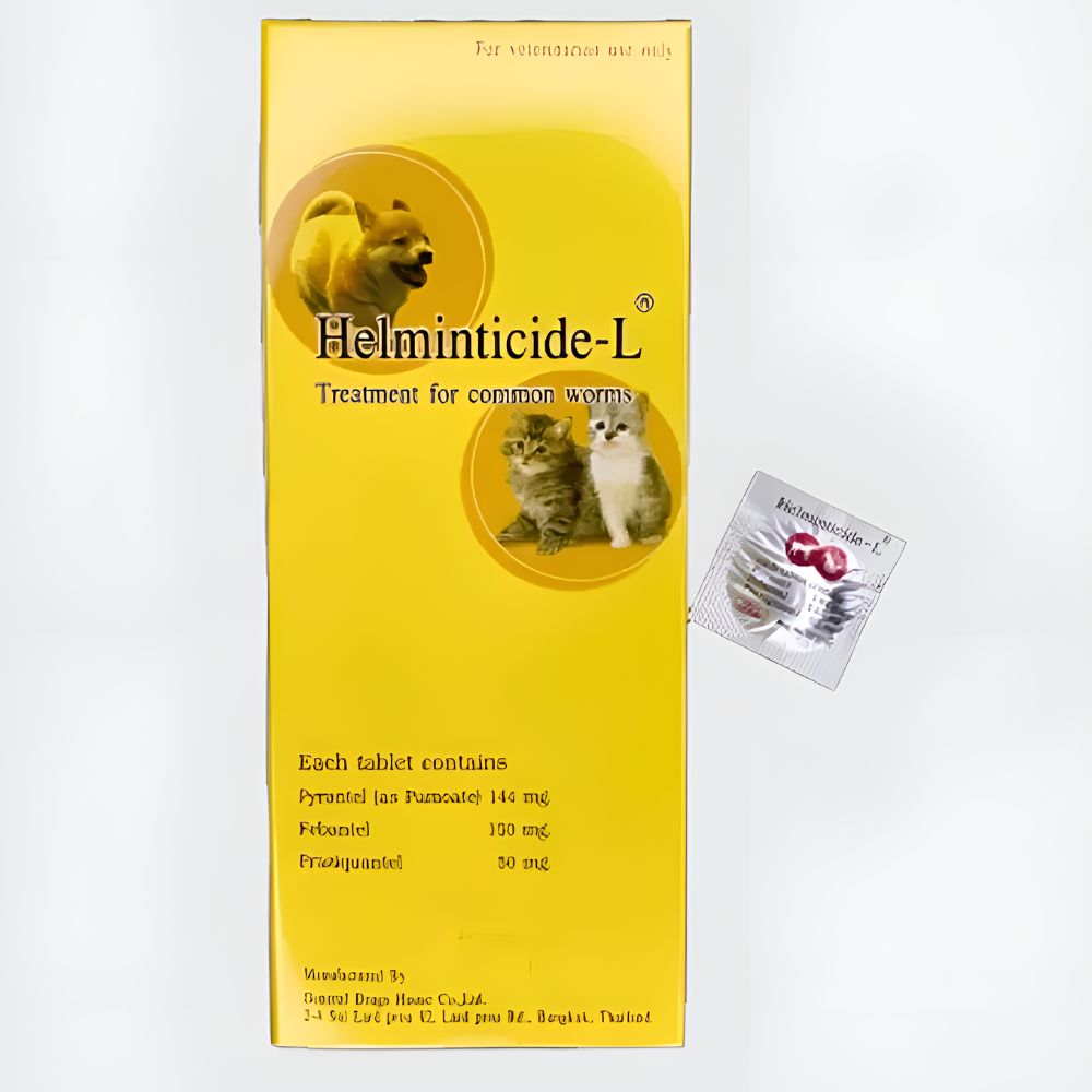 Helminticide-L Deworming Tablet for Pets & Cats -1 Tablet