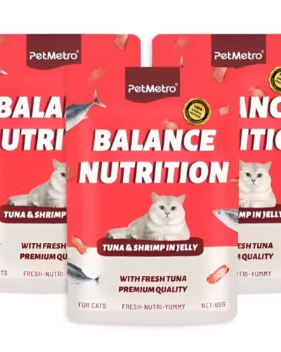 PetMetro Balance Nutrition Cat Pouch Tuna and Shrimp in Jelly 85g
